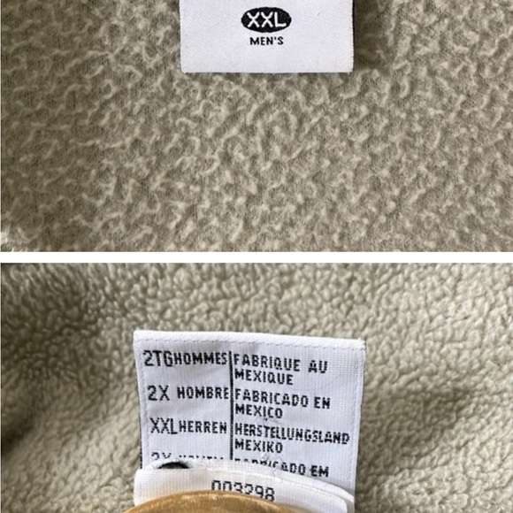 Columbia sage green fleece vest, zipper front and side pockets - Picture 3 of 4